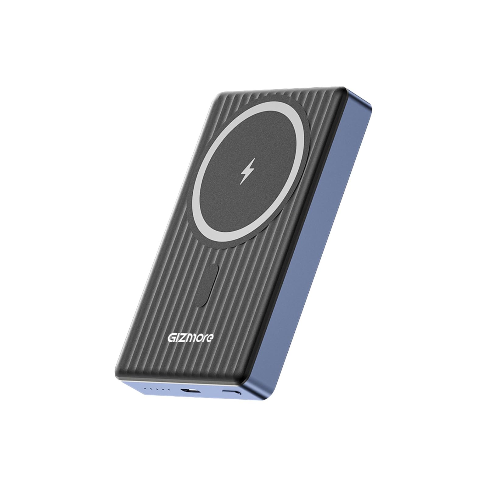 GIZMORE PD10K45 VoltGo iMag 10000mAh Magnetic Power Bank, 15W Wireless Charging, 20W Wired Charging, Soft-Touch Finish, Metallic Build, Portable Design for Compatible Magnetic Charging Devices-image-24
