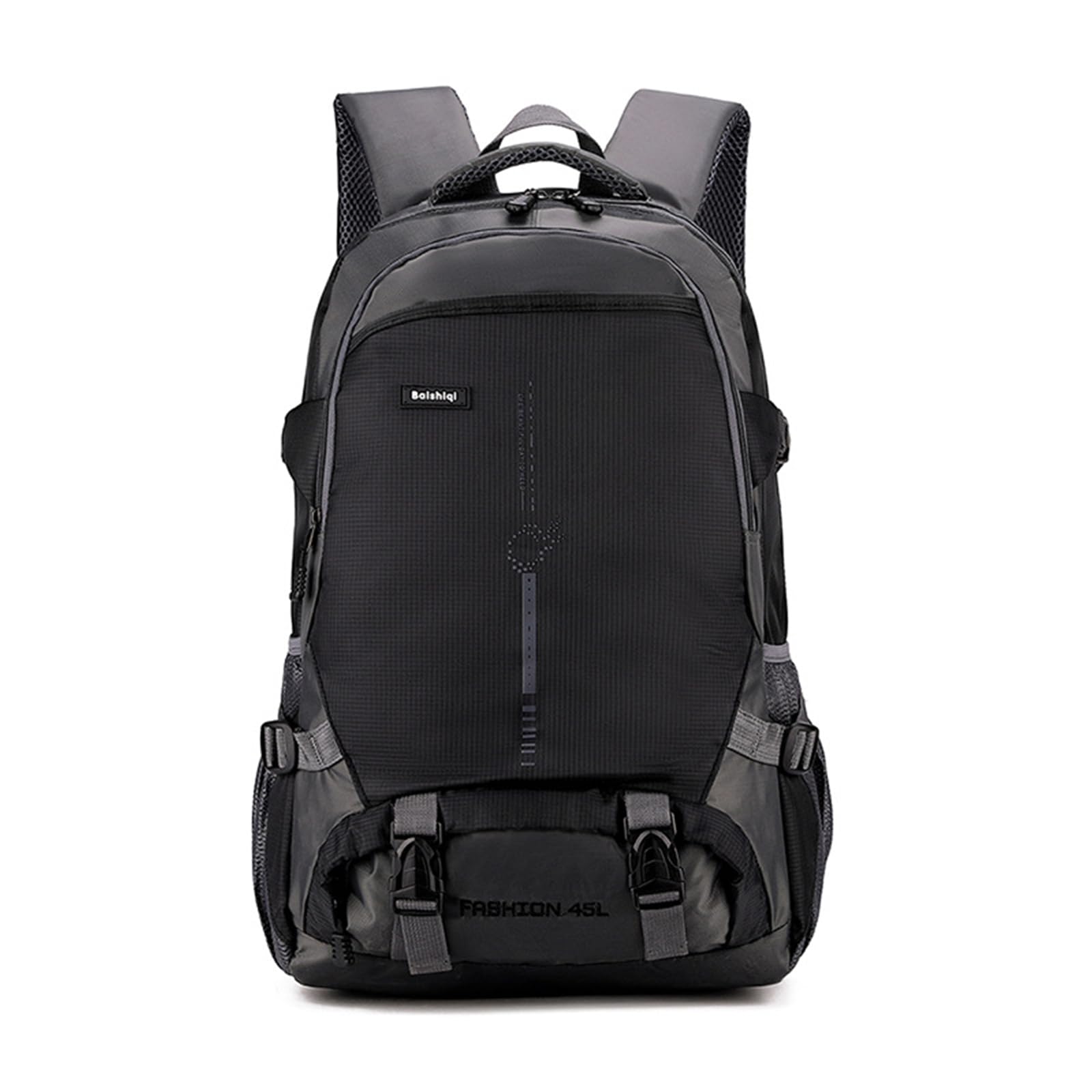 Zaino da Trekking Impermeabile Zaino 45L Zaini Durevole Backpack per Donna Uomo Campeggio Arrampicata Viaggio Sport Nero