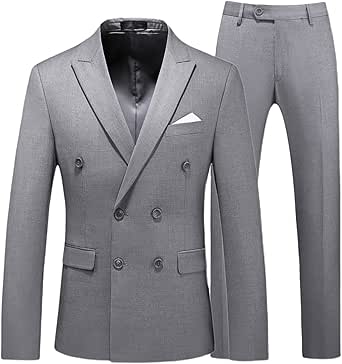 Trajes De Boda Para Hombre Plateados, Azules Claros Y Negros, Color
