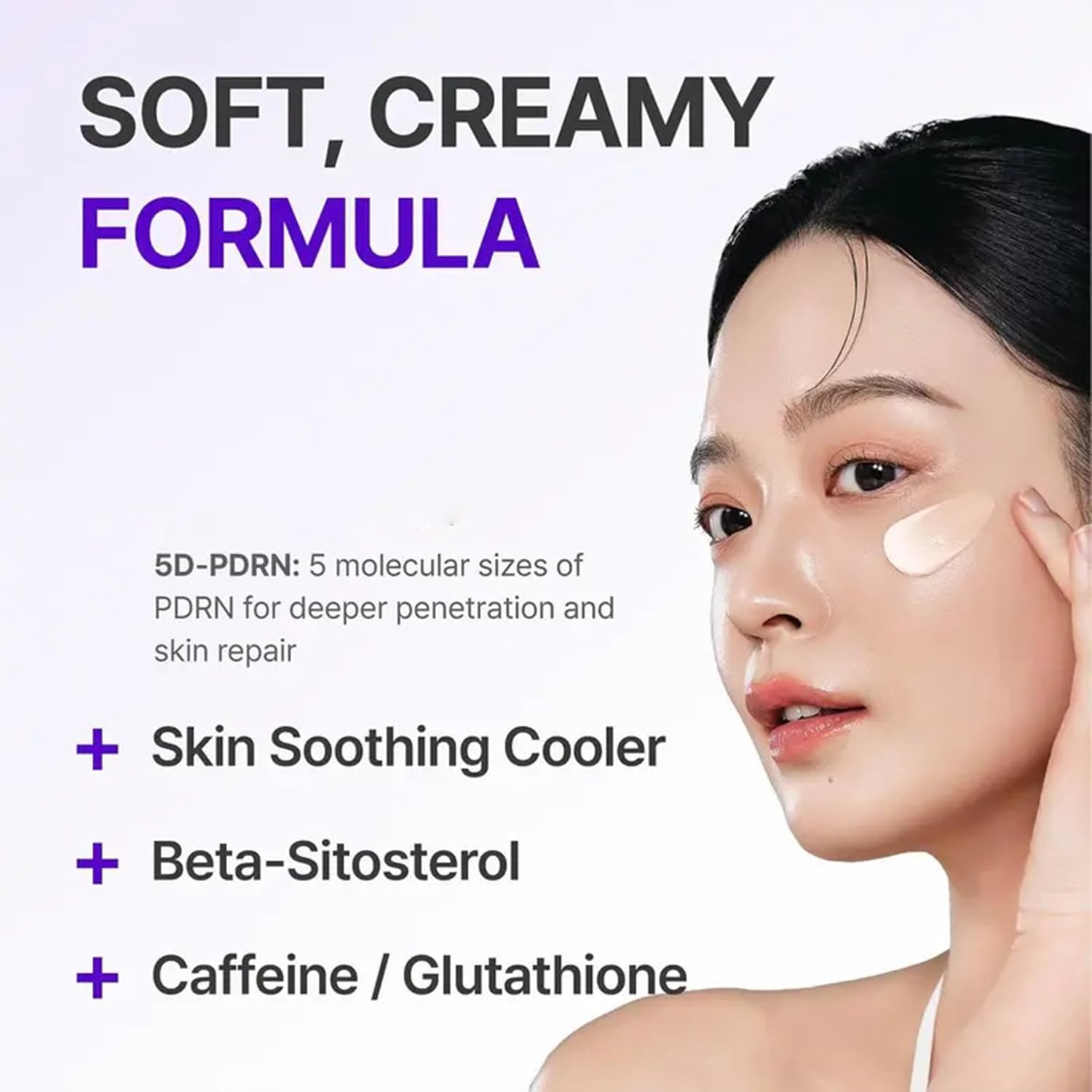 Crema Renovadora Multiefecto, Crema Reafirmante PDRN, Cuidado Coreano de la Piel, 50 ml - Mejora la elasticidad de la piel, hidrata profundamente, calma, reafirma y rellena la piel. — view 3