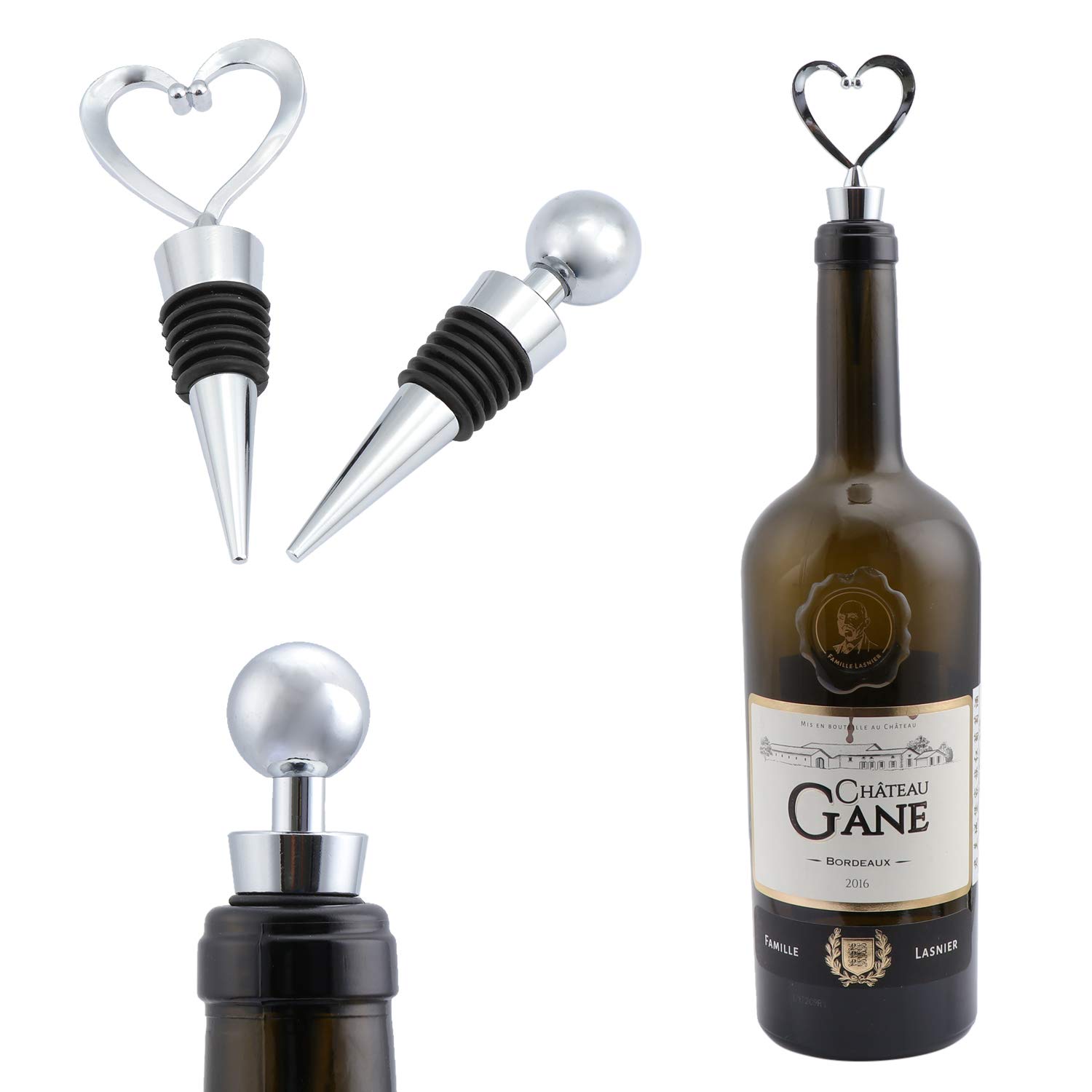 YAVO-EU Bouchons De Vin,10pcs Bouchon De Bouteille à Boisson Pour La Collection De Vin Vin Rouge