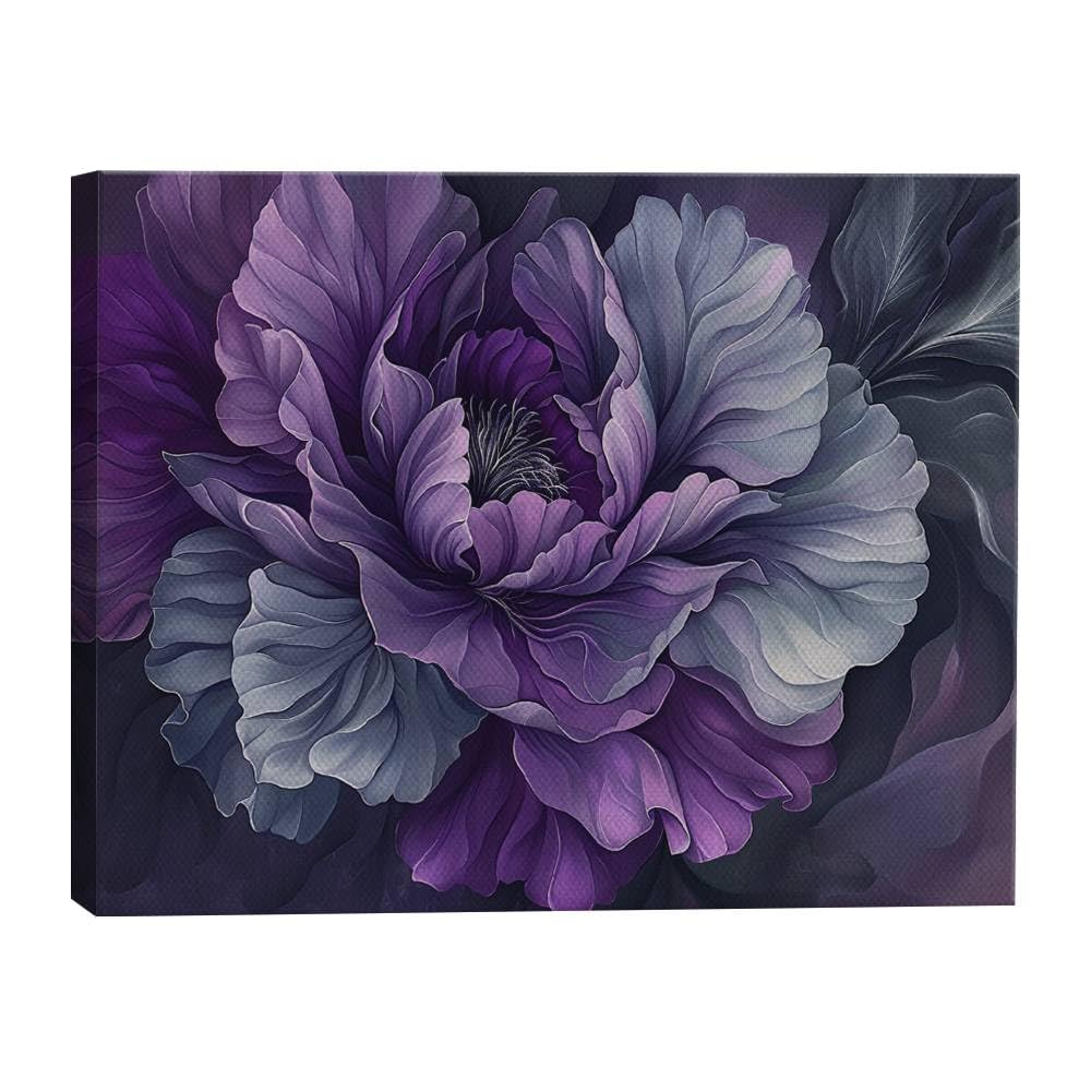 Amazon.com: HomeGiftCentral Carnation Flower Purple Dark Design 1