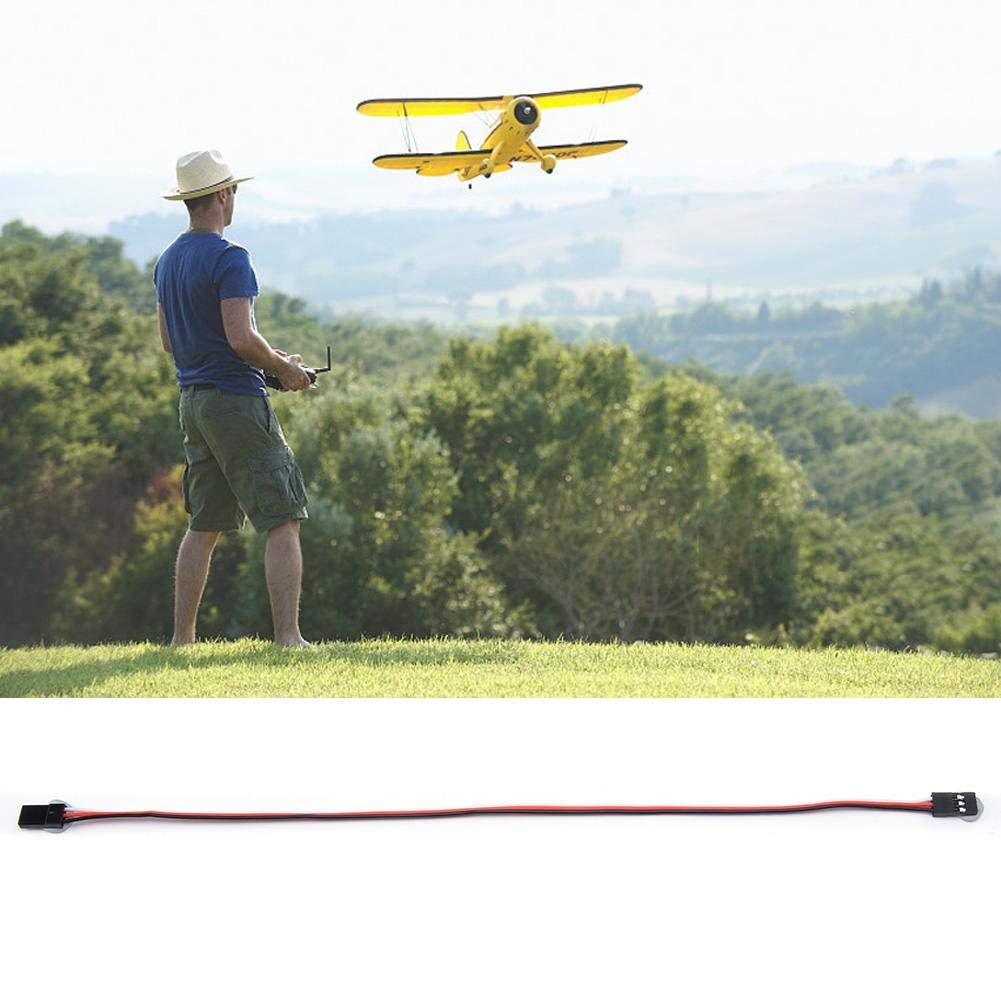 10 szt. 300 mm pilot Servo Przedłużacz Kabel męski na żeński przedłużacz kabla ołowiowego do RC JR Futaba RC Car lub samolot Servo Extension Cable 10 szt., 300mm JR męski na męski S