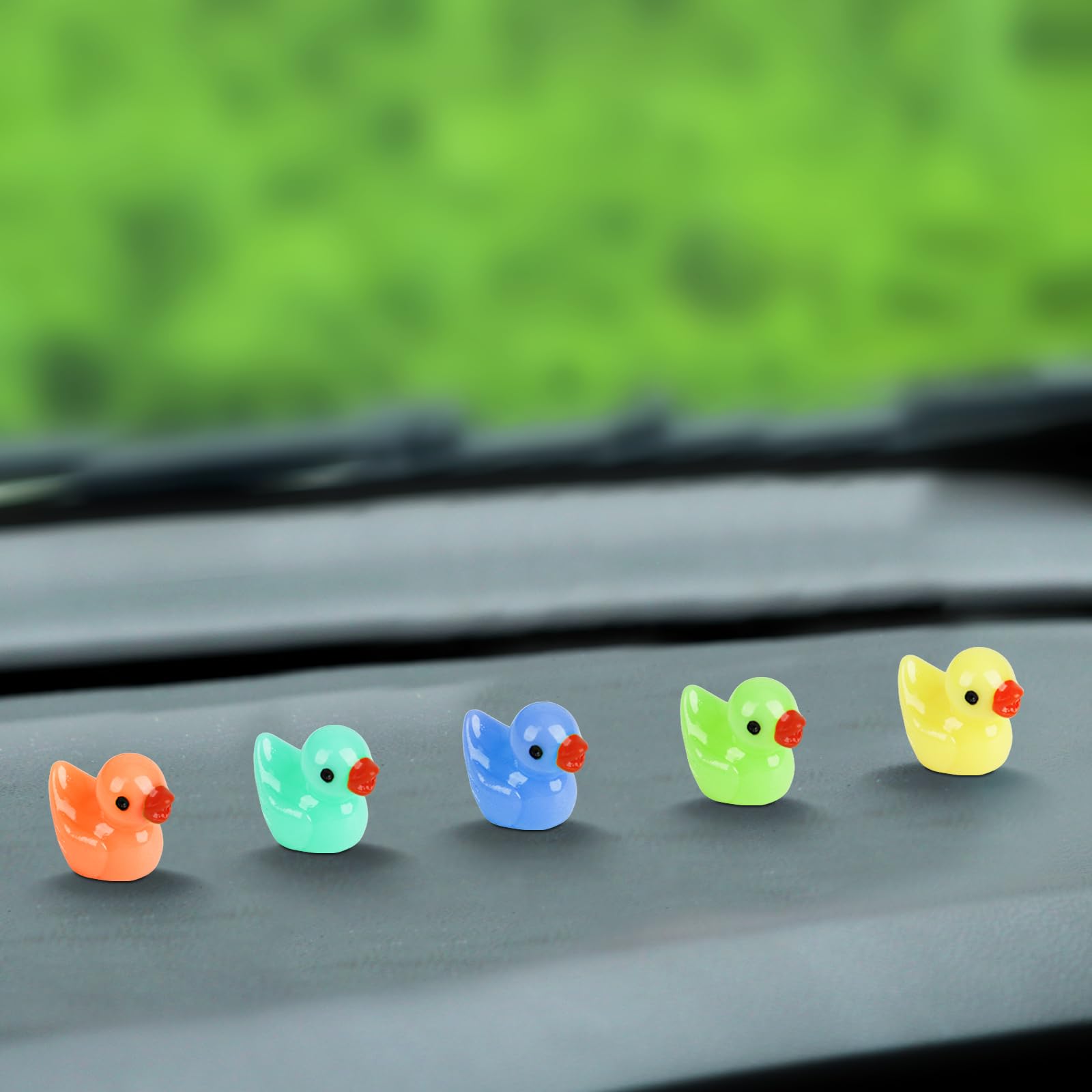 100 Mini Canards Lumineux En Résine - Multicolores - Brillent Dans Le Noir - Déco DIY