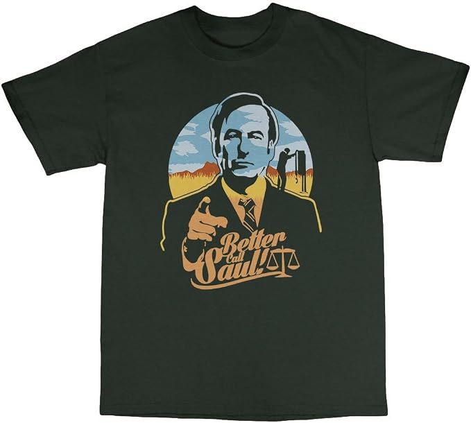 Bees Knees Tees New Better Call Saul - Maglietta Verde foresta S : Amazon.it:  Abbigliamento