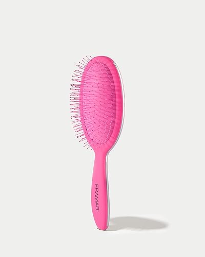 Miniatura 2 de Framar - Cepillo desenredante de cabello rizado para mujeres y niños (rosado)