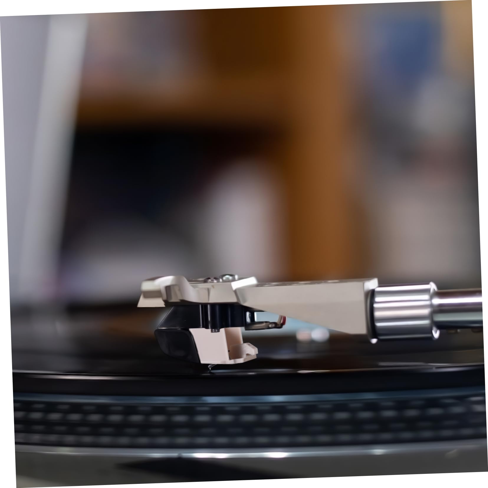 YARNOW 1 Set Stilo Precisione e Spazzola per Pulizia Compatibile con Maggior Dei Turntable Costruzione Resistente e Installazione Facile