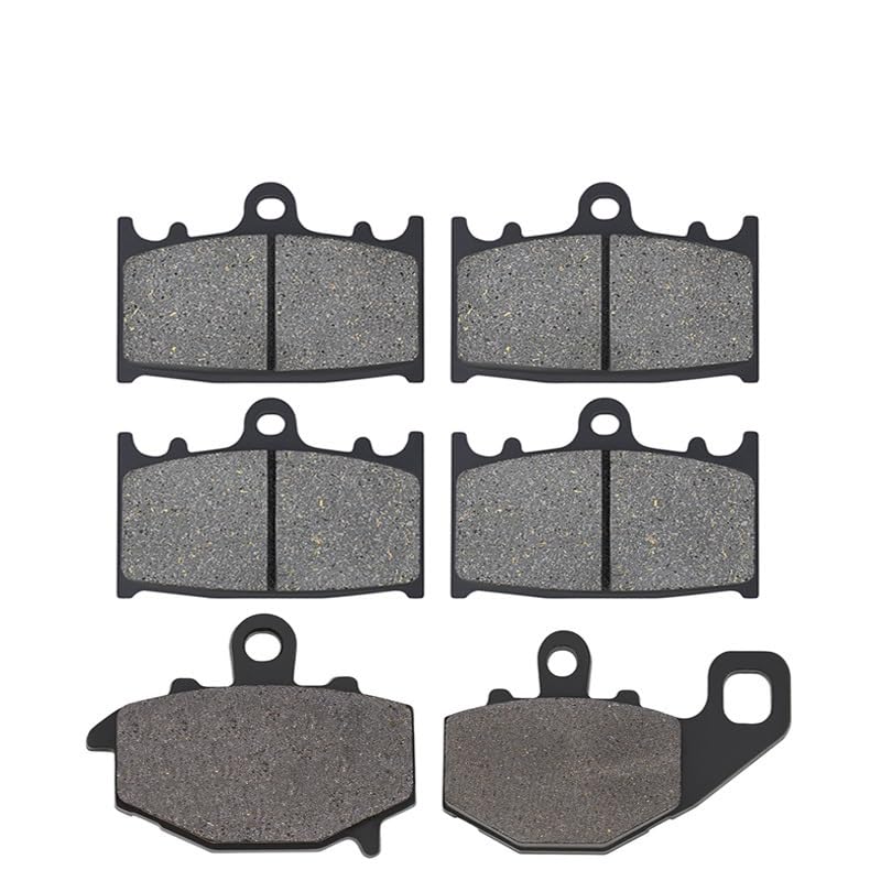 Motorcycle Front Rear Brake Pads For ZR 400 Zephyr ZZR400 ZZR600 ZX6R ZX600 ZX9R B1 B2 Ninja ZX6 ZX400 ZX600 (Color : 1 Pair Front)