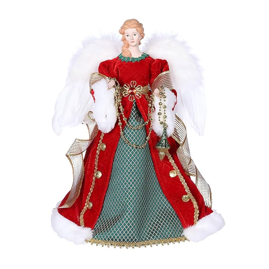 Amazon.com: SANNO Christmas Angel ChristmasTreetop Figurine