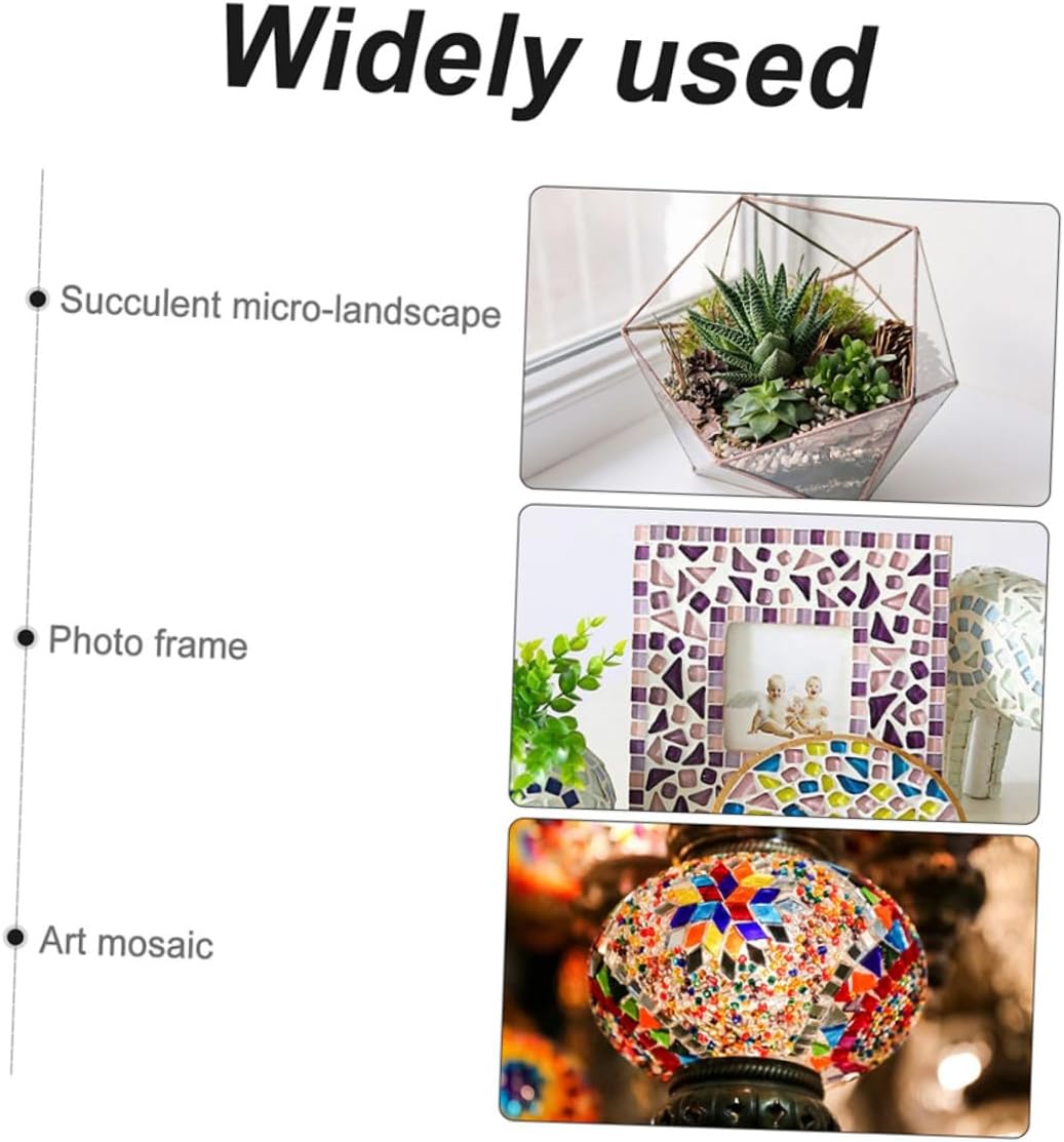DIY Ceramic Mosaic Tiles Irregular Stone for Crafts Black and White Ceramic Chips Bag for Home Decoration Garden Art Projects