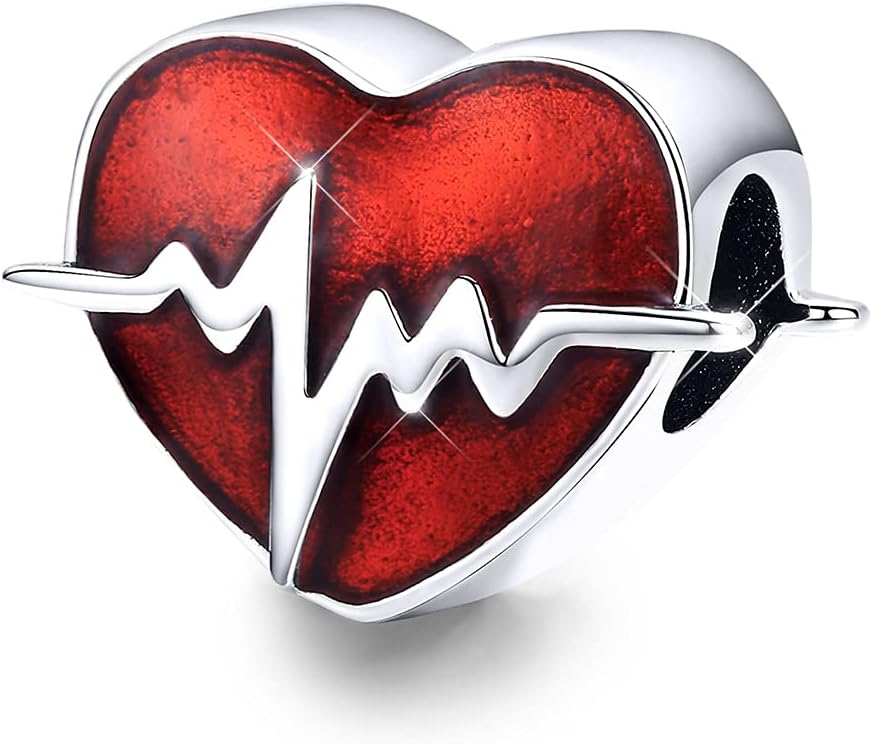 BISAER 925 Sterling Silver Charms for Bracelets Cat Coffee Cup Rose Flower Animal Beads Charm Jewelry Gifts for Women