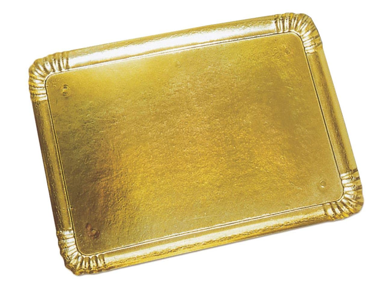 Plateau Traiteur en Carton Or | Finition laquée