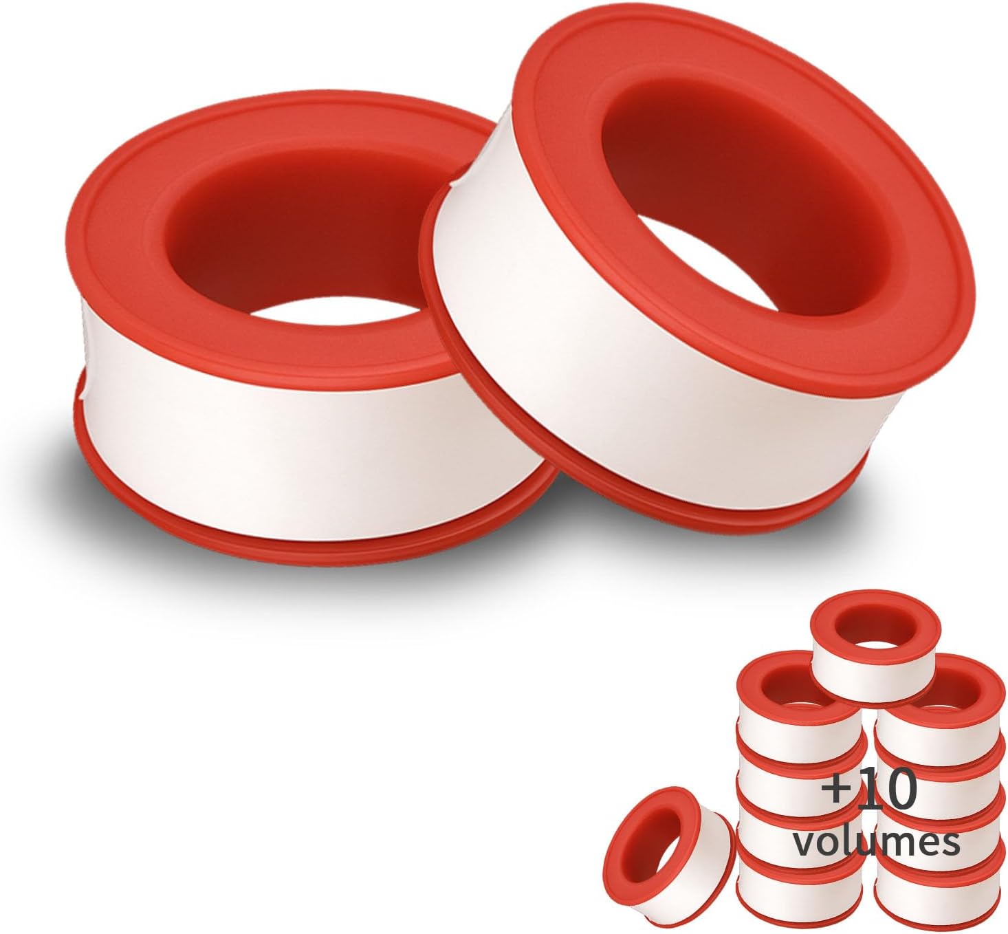 GCQ Teflon Tape Sealant, PTFE for Plumbers Sealing pipes 3/4x790 inch, 2 pack (White)