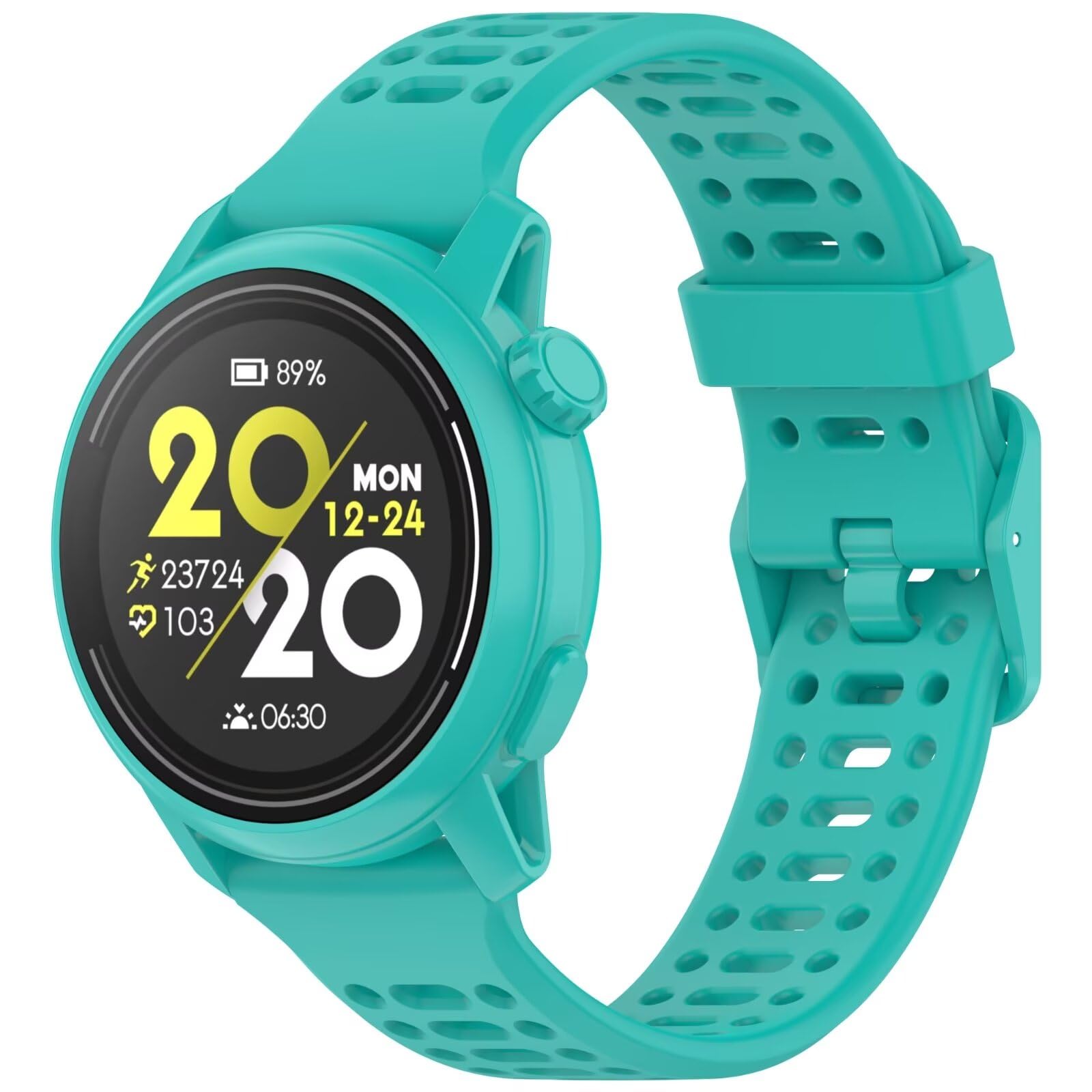 BoerHang Strap Compatible with COROS PACE 3, Silicone Sports Fitness Watch Strap, Strap Compatible with COROS PACE 3.(Green)