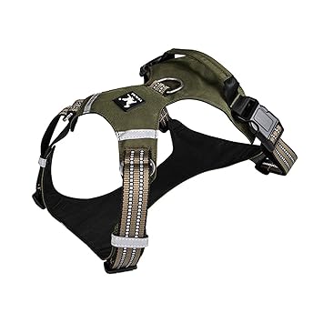 Pet Vest No Pull with Reliable Handle Soft Padded Breathable Mesh Adjustable Reflective Pet Vest S/L/M/XL Sizes for Small Medium and Large Pets