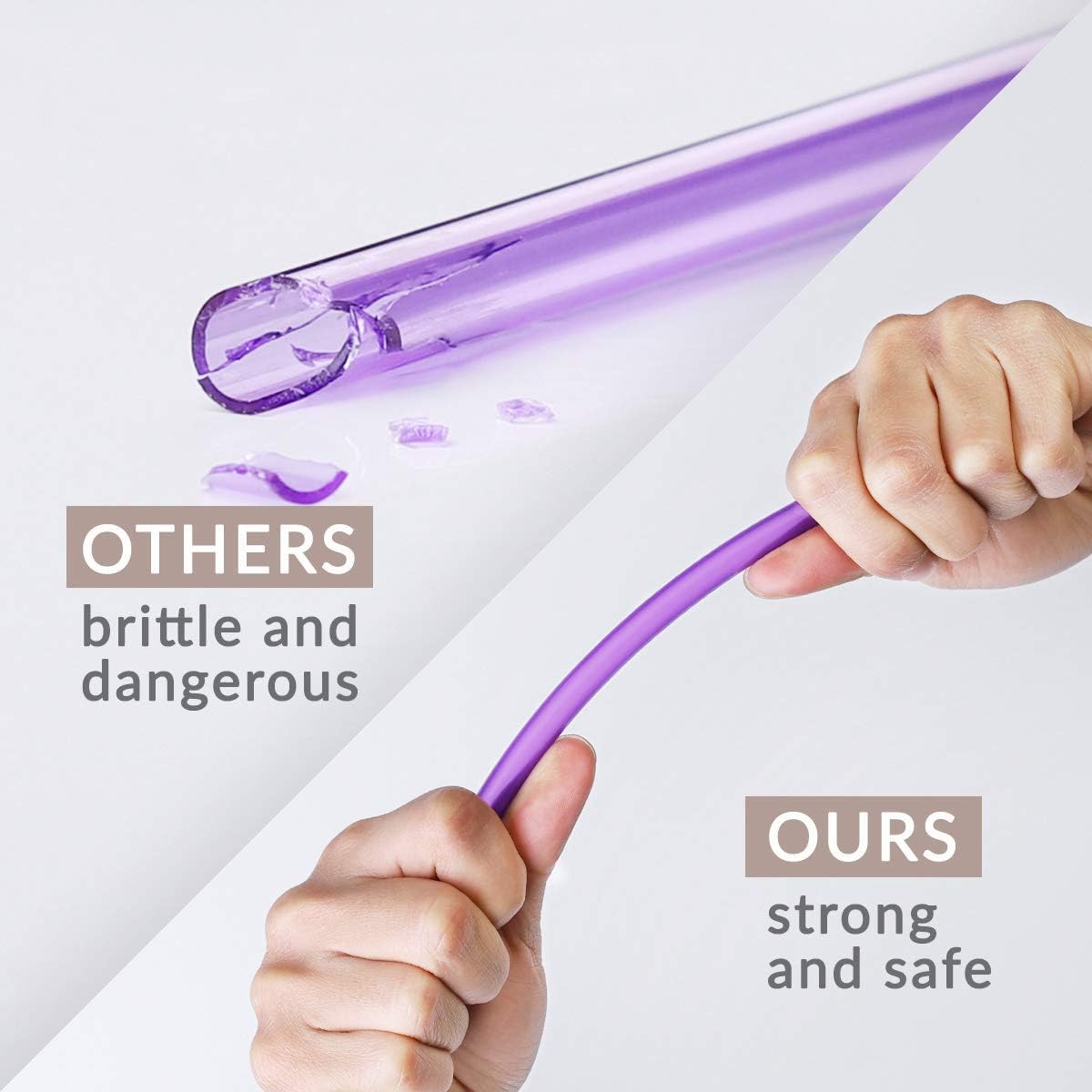 Cupture Skinny Acrylic Tumbler Cups with Straws - 18 oz, 8 Pack (Assorted Colors) - Image 8