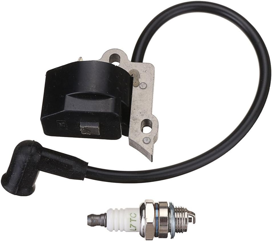 ILS Poulan Craftsman Chainsaw Ignition Coil Module Spark Plug 530 039