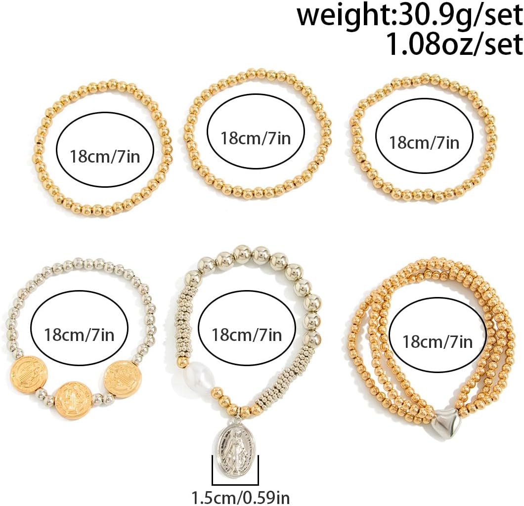 Chunky Link Bracelets for Women Simple Chain Bracelets Statement Bangle Jewelry