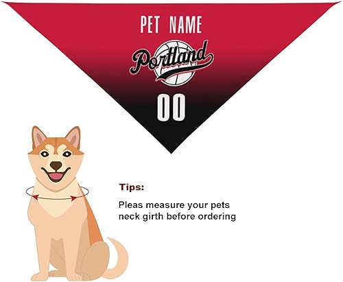 Miniatura 26 de Bandana personalizada para perro de baloncesto para perro, bufanda para mascotas, color del equipo con nombre y número de nombre, regalos