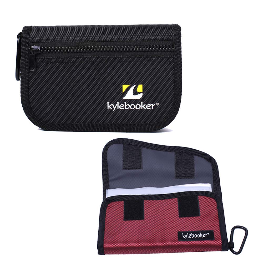 KylebookerFishing Lure Spinner Baits Wallet Case Soft Bait Binder Worm Storage Bag