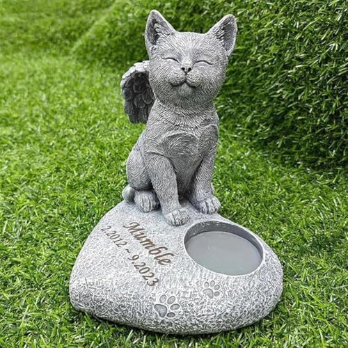 Piedra conmemorativa para mascotas búho durmiente 3D resistente 6