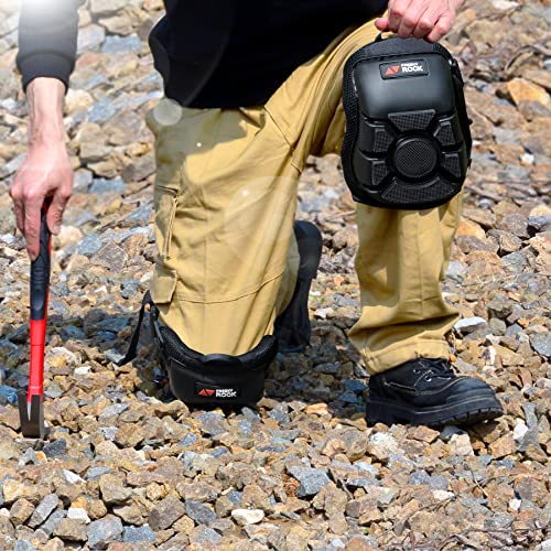 Professional Work Knee Pads for for work; Gardening &Construction - Heavy Duty Kneepads with Non-slip Hardcap & Thick Gel Cushion for Men & Women,Industrial Tactical Knee Pads with Adjustable Elastic