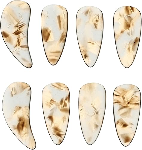 Mikinona Guzheng - 8 piezas de tablero para niños profesionales principiantes S cubiertas de mano para adultos zithers zither para tocar uñas Guqin