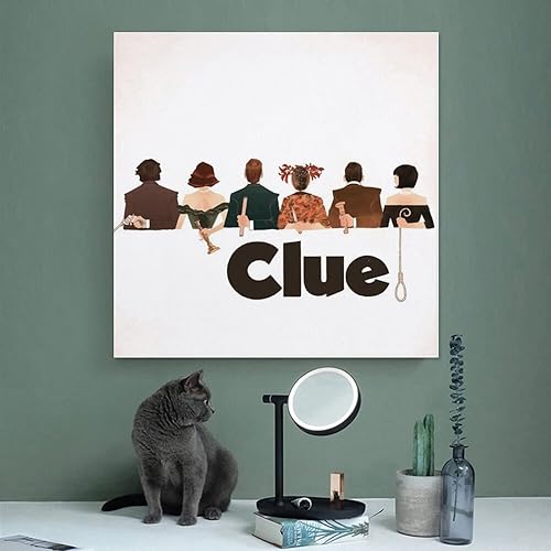 Miniatura 4 de Clue-Póster de película negra con suspenso de comedia, impresiones artísticas para pared, decoración de habitación, decoración de dormitorio,