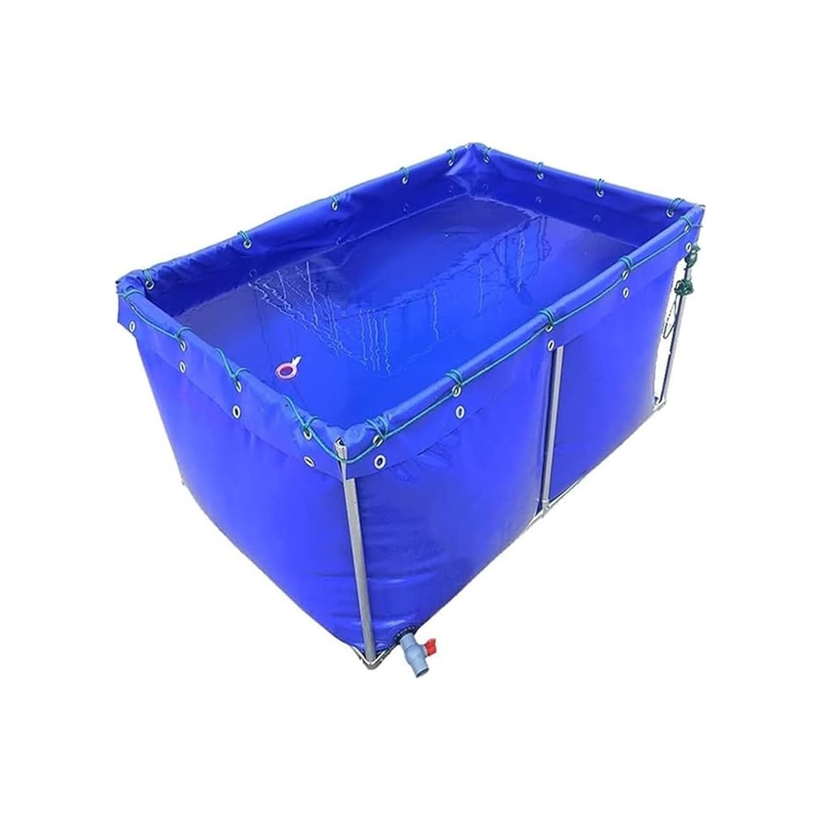 Lona plegable para estanque de peces y huertos hidropónicos urbanos en terrazas grandes