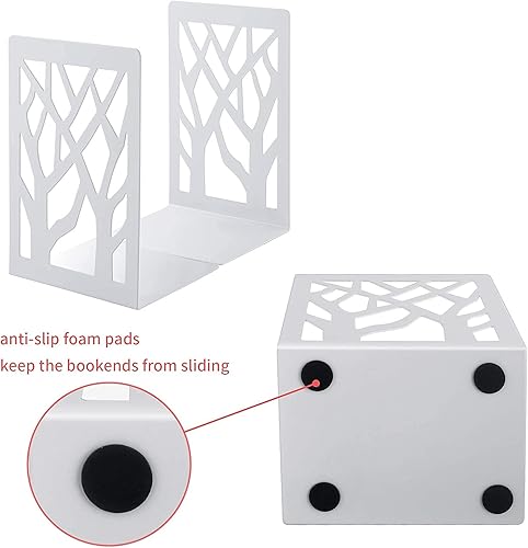 Miniatura 5 de MSDADA Sujetalibros, extremos de libros para estantes, sujetalibros para oficina, extremos de libros para libros pesados, soporte de estante de
