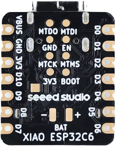 Miniatura 5 de Seeed Studio XIAO ESP32C6-2.4 GHz WiFi 6, Bluetooth 5.3, Zigbee, hilo (802.15.4), ESP Rain Maker, AWS IoT, soporte Microsoft Azure, Smart Home