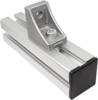 Vista 6 de uxcell Tapa de extrusión de aluminio cuadrada de plástico estándar Negro 0.787x0.787 in 20pcs