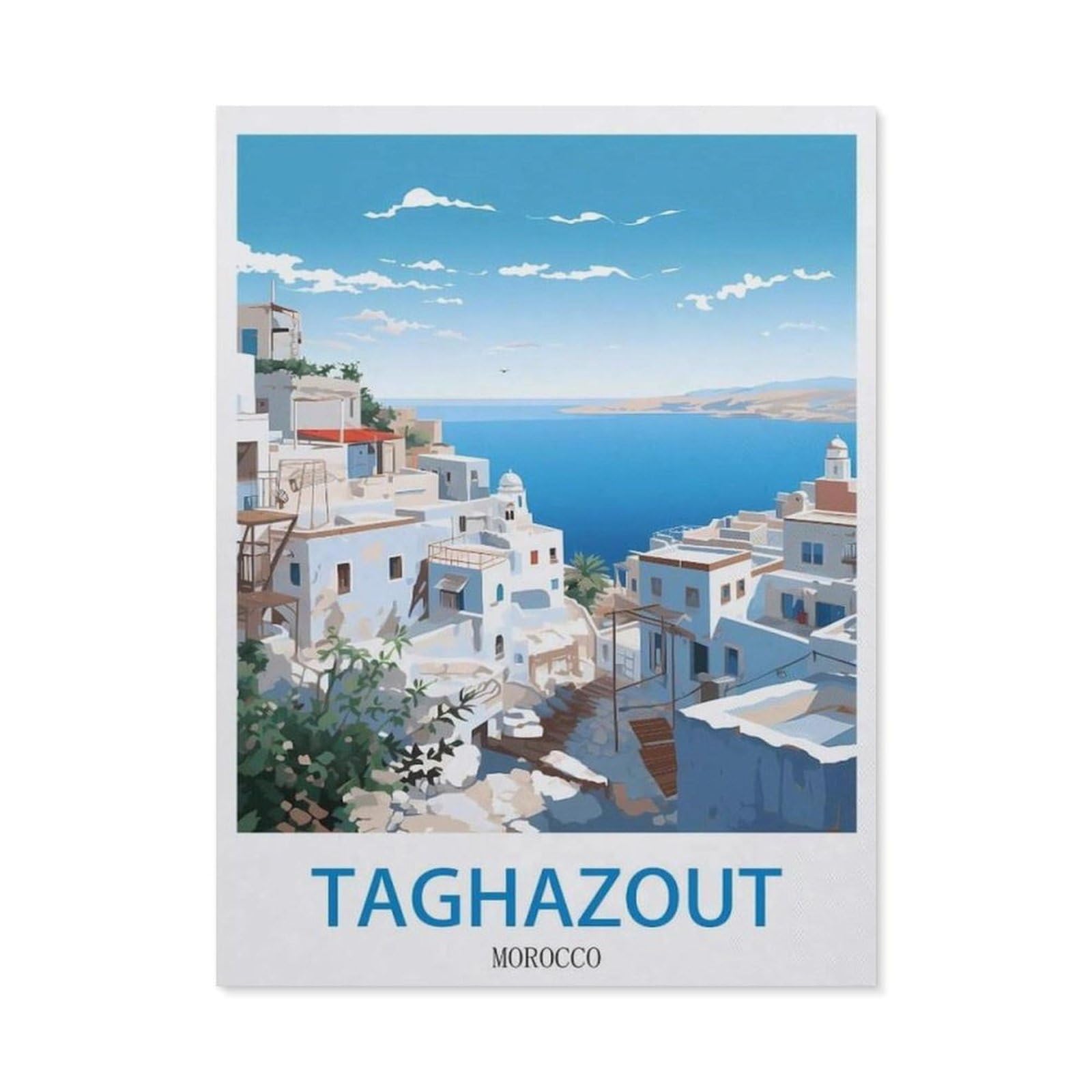 Metal Tin Sign，Taghazout Morocco(20x30cm）