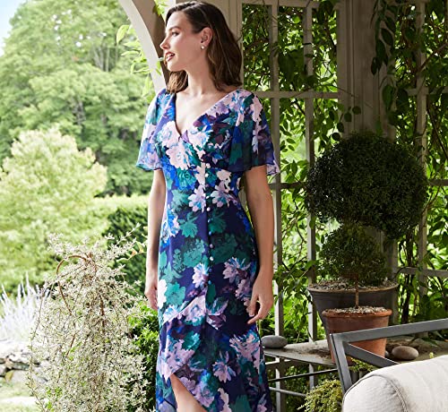 Image of Adrianna Papell Women's Floral Print Button Dress