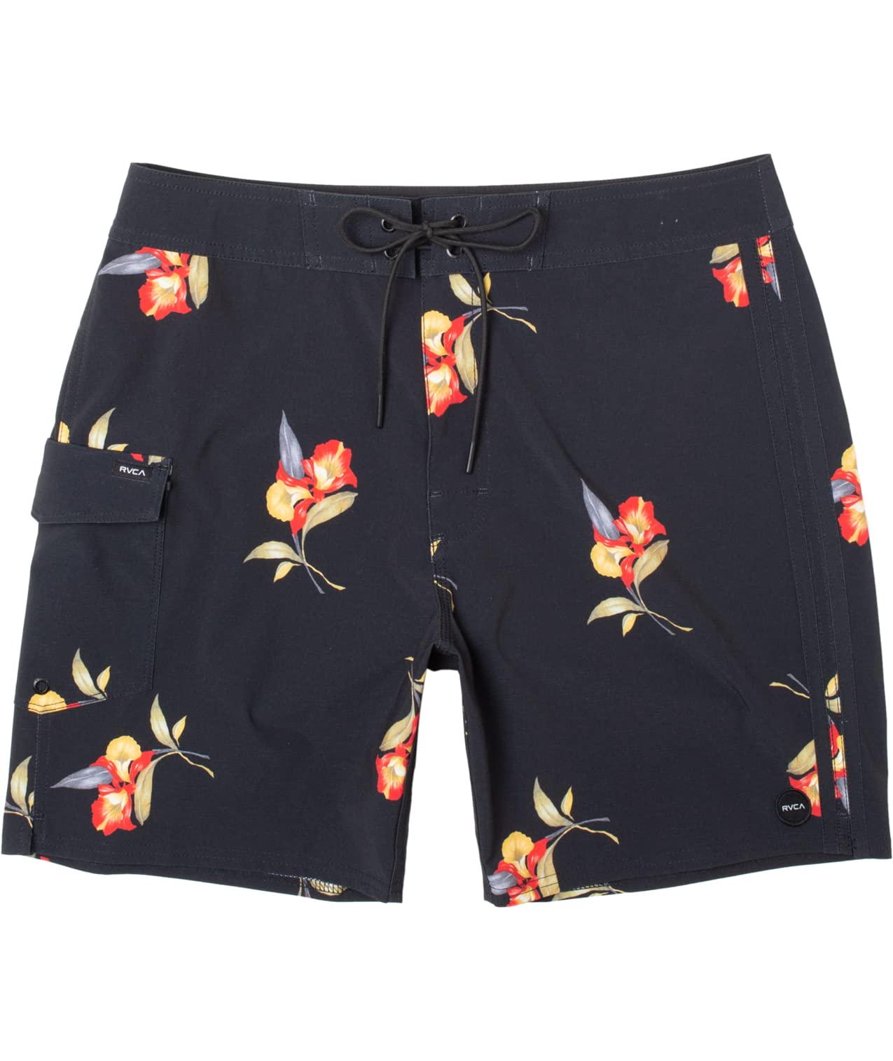 RVCA Mens Restless Trunk - Black Floral | 28