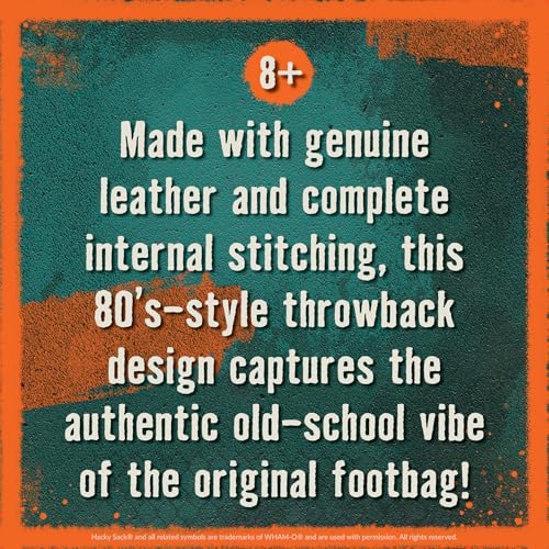 Image of The Original Hacky Sack Footbag Core 70s, 80's Toys - Material Bag - Hacky Ball, Foot Bag Kick Sack, Indoor and Outdoor Toys for Kids and Adults - Hacking a Sack, Kids Toys, Ages 8+