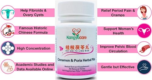 Miniatura 7 de Kangyacare GUI Zhi Fu Ling Wan - Pastillas de canela y peroria - Alivio natural del ciclo - Ayuda a calambres menstruales, calambres pélvicos,
