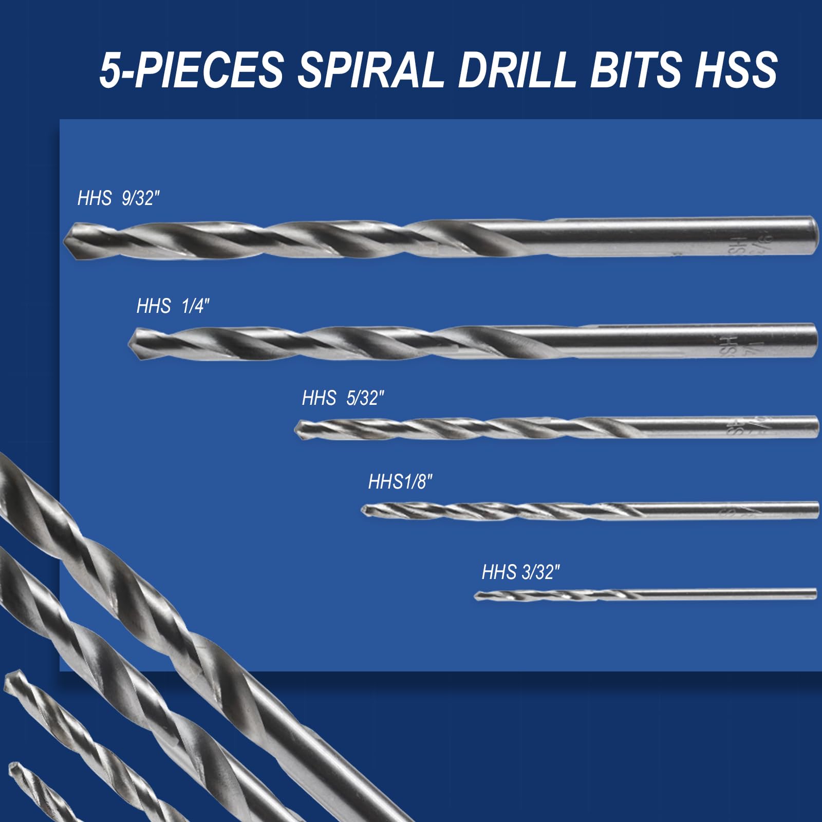 28 Piezas Kit de Extractor para Tuercas Dañadas con Extractores y Separadores de Tuercas Acero Chromoly Accionamiento 3/8" Brocas HSS Para Automoción Industria Bricolaje