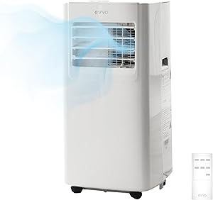 EVVO Aire Acondicionado Portatil 3 in 1, Silencioso, 7.000 BTU, con Mando a Distancia, Superficie 15m2, Clase Energética …