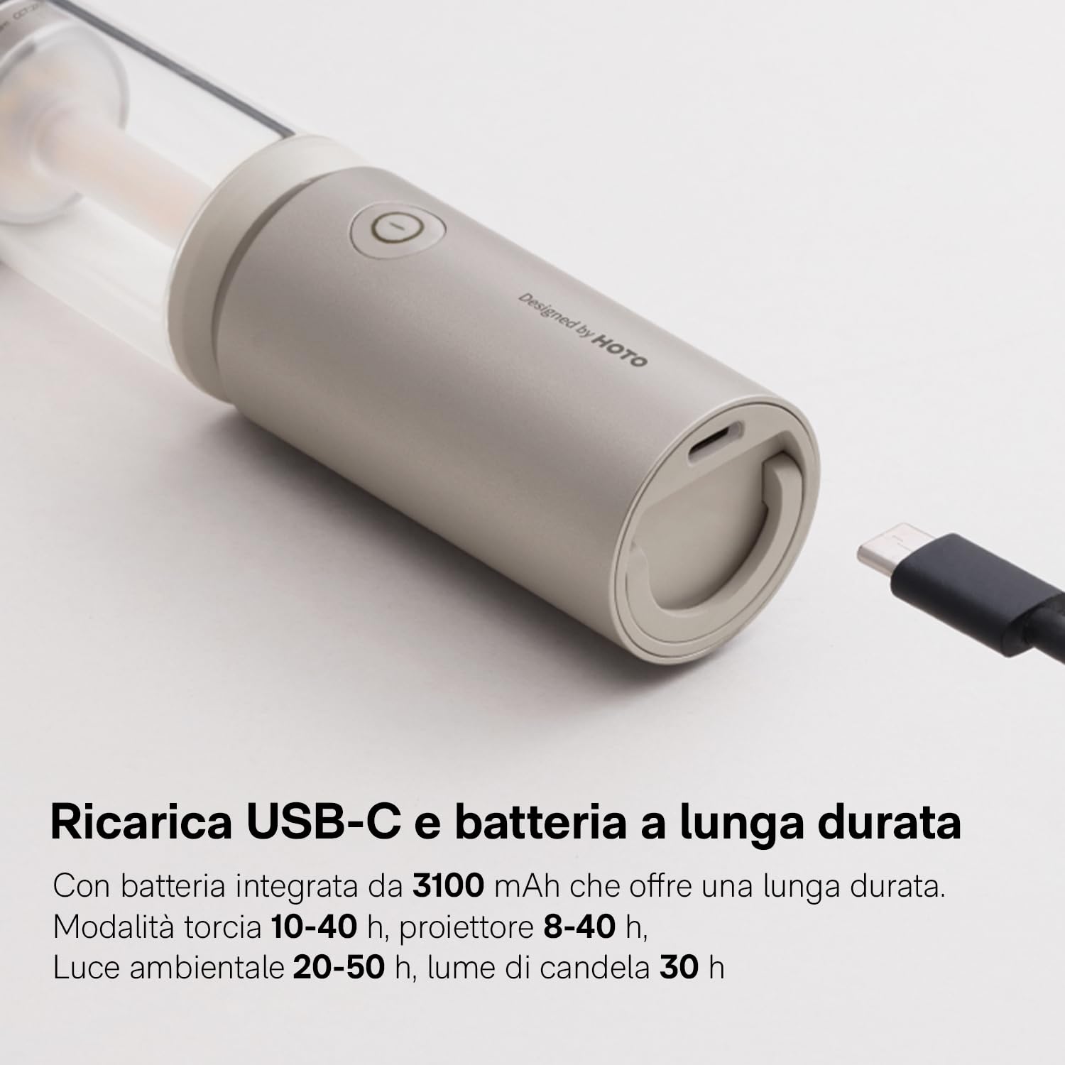 Torcia da Campeggio, Lanterna da Campeggio, USB-C Ricaricabile, 8-50 Ore Luce da Tenda, Paralume Staccabile, 3 Modalità di Illuminazione, Impermeabilità IPX6,Piccola e Leggera, All'aperto, campeggio