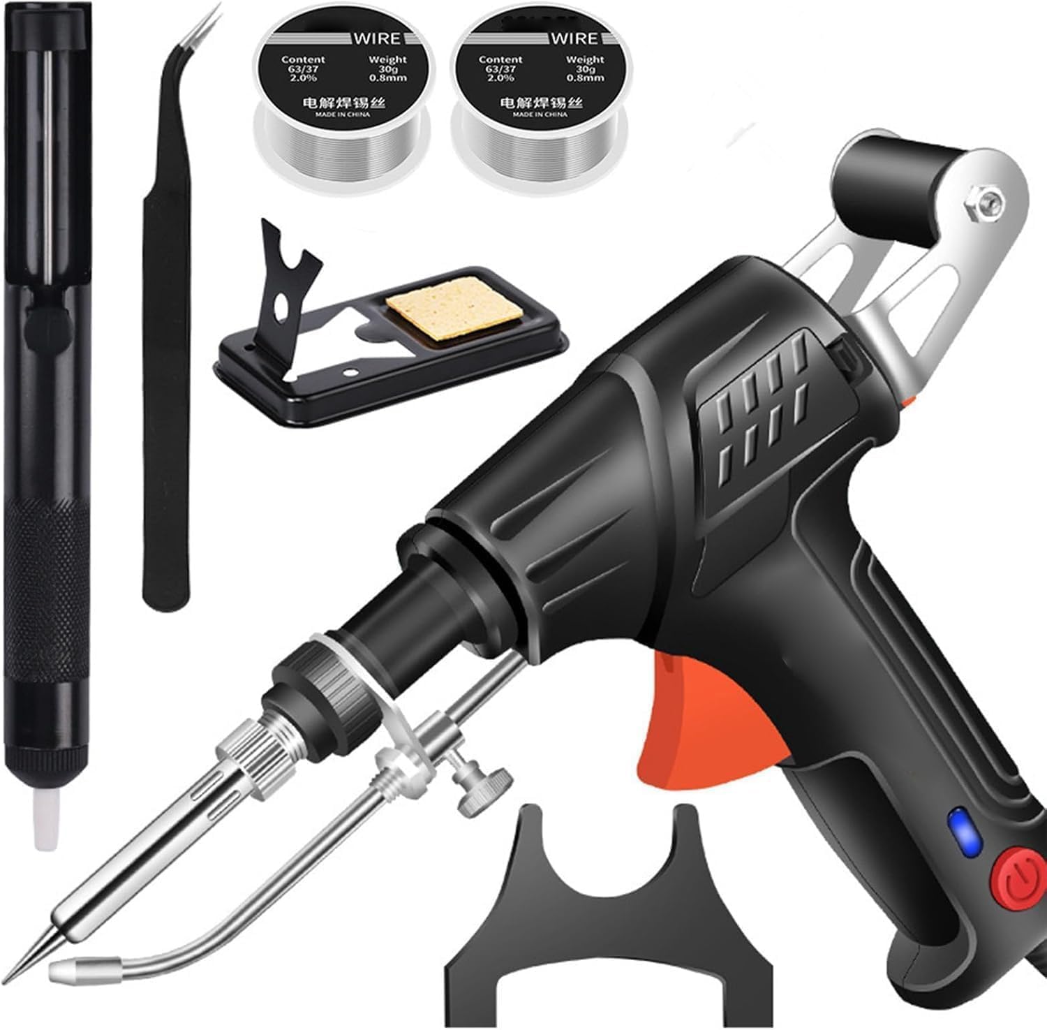 Ayyecoeeye Ensemble de 5 pièces de soudeur polyvalent Ayyecoeeye Pistolet de soudage laser industriel chauffant à l'intérieur, avec fil de soudure 2box