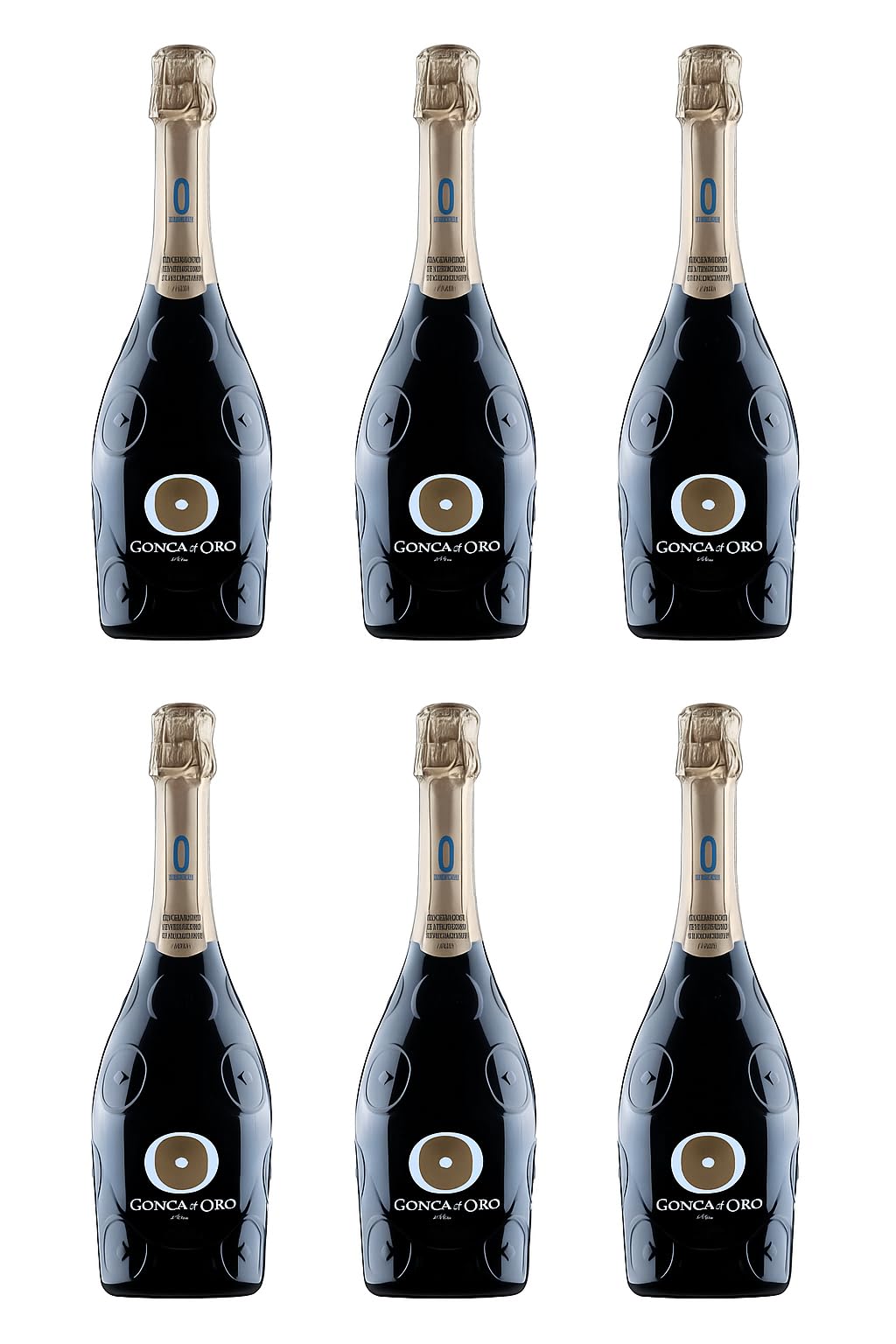 Prosecco Superiore DOSAGGIO ZERO Conca D'Oro Valdobbiadene DOCG | cartone da 6 bottiglie | 750ml - 11,5% Vol