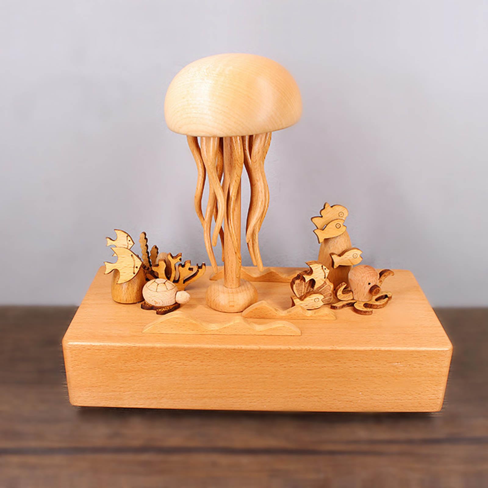 JELLYFISH　コンポート　アンティーク Amazon.com: Zksbdxz Mechanical Jellyfish OceanSeries Music Box