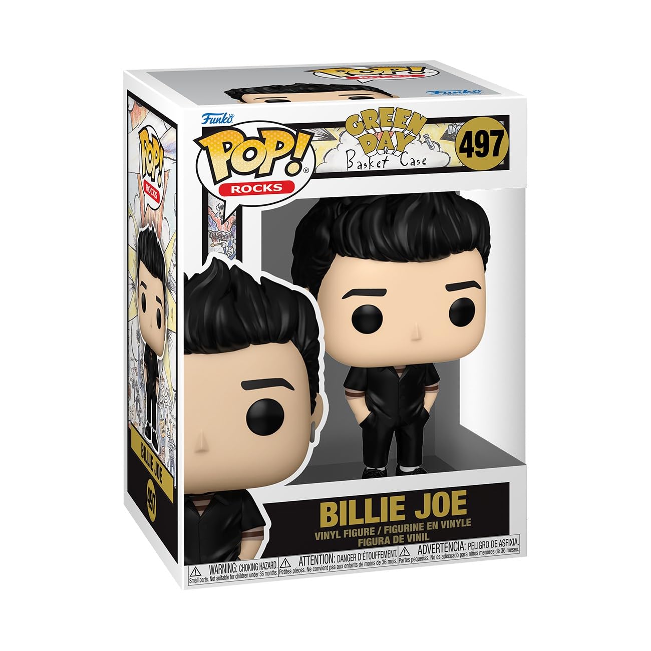 Funko POP! Green Day Billie Joe Vinyl Figure 497 Basket Case Collectable