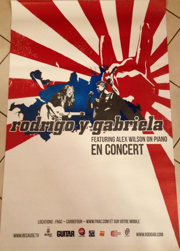 Affiche Rodrigo Y Gabriela et Alex Wilson grand format 80X120 cm - 2