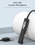 MillSO USB PC Microphone Plug & Play Mini USB Microphone Omnidirectional External USB Lavalier Microphone for Computer, Laptop, YouTube, Meeting, Recording, Podcasting, Gaming - 1.5m/4.9ft