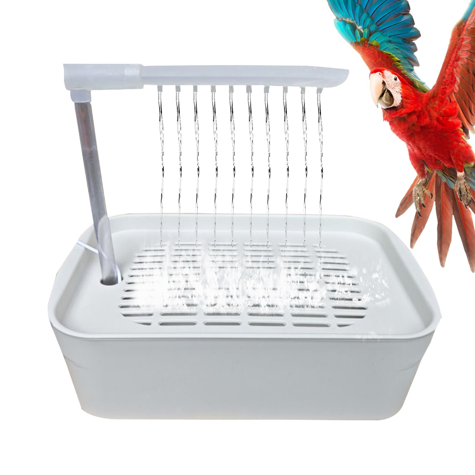 Parrot Bath, Parrot Bantub Elektryczny prysznic z wanną dla ptaków | Wanna z wanną na wannę zasilaną przez USB, zabawki do kąpieli w klatce zwierząt domowych dla małych ras średniej