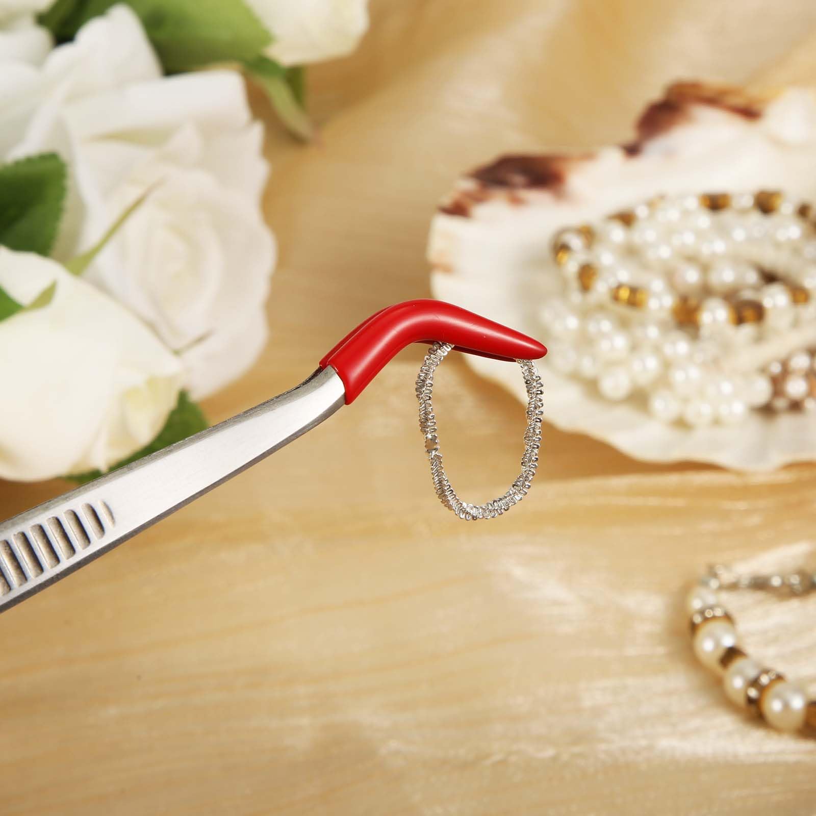 Lot De 3 Pinces à épiler Avec Pointe En Caoutchouc