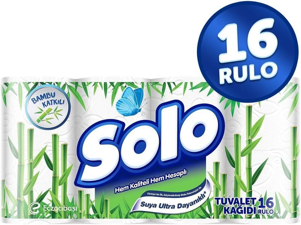 Solo Tuvalet Kağıdı Bambu Katkılı 16'lı - 16'lı