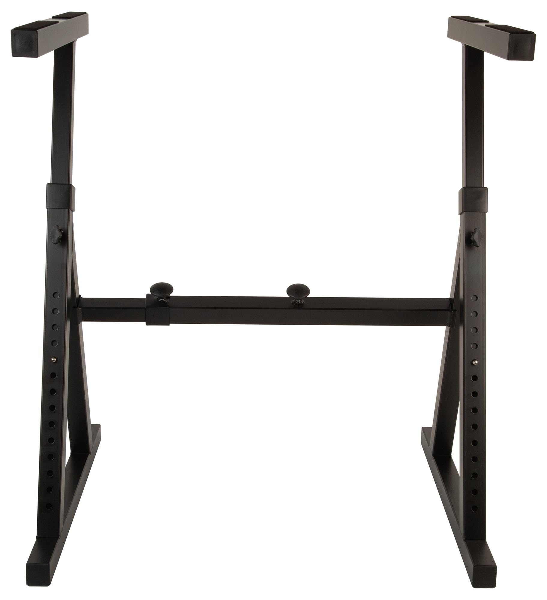 PULSE Heavy Duty Z Stand - Supporto regolabile per tastiera e attrezzatura DJ - Adatto a tastiere a 88 tasti, CDJ, giradischi e mixer - Carico massimo 80 kg
